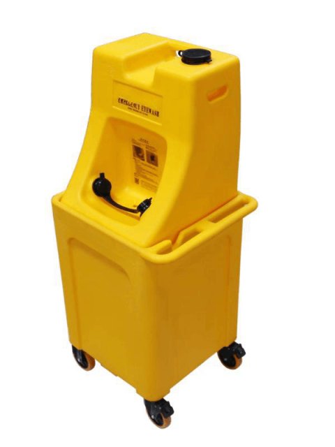 75L yellow Portable eye wash Wastewater collection bucket