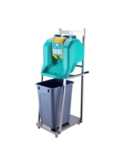 Trolley 60L Portable eyewash stations wastewater collection bucket