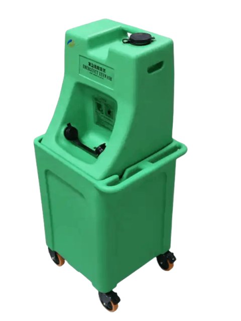 75L Green Portable eye wash Wastewater collection bucket