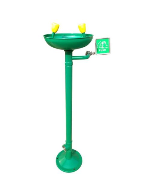 Green ABS coating Vertical eye wash station