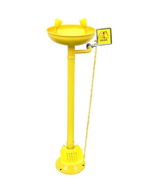 ABS anti-corrosion coating Vertical eye wash station (with foot pedal)