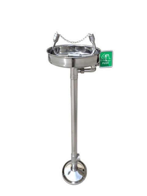 Flow adjustable Vertical eye wash station