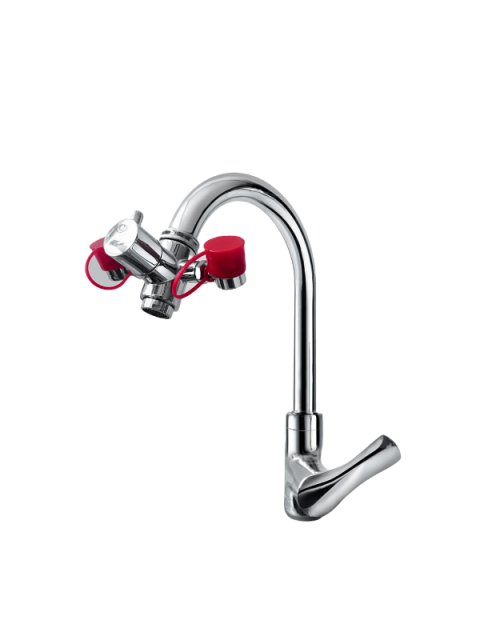 Water faucet dual purpose eye washer