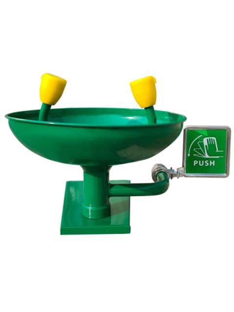 Green ABS Wall Mounted Eye wash