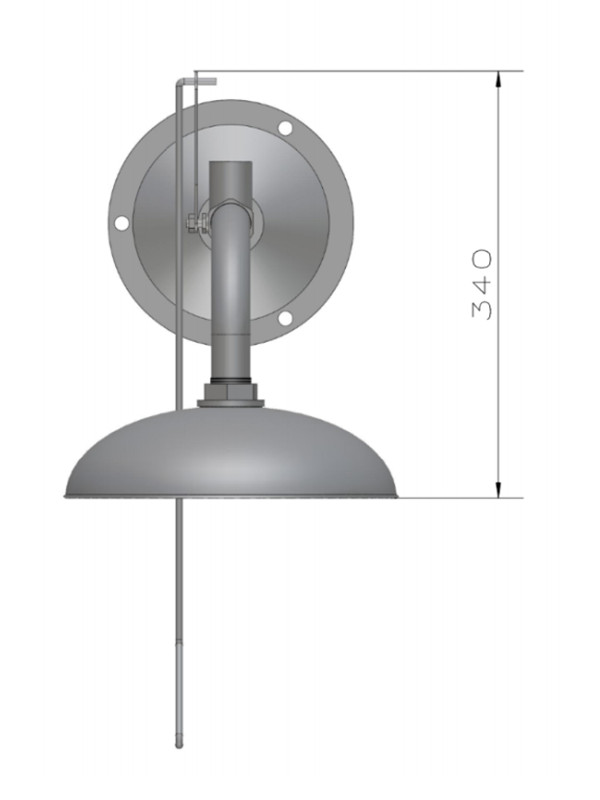 Laboratory wall mounted shower